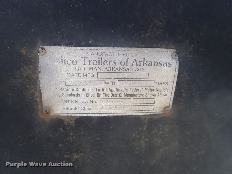 image for item GV9616 1992 Calico equipment trailer