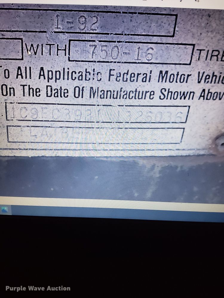 image for item GV9616 1992 Calico equipment trailer