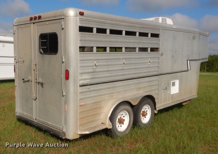 image for item HB9261 1996 Hart Alumina horse trailer
