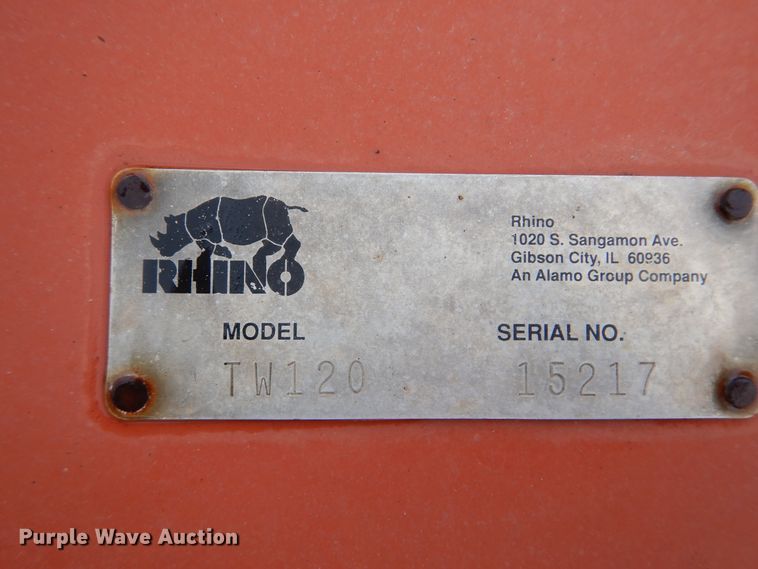 image for item HJ9861 Rhino TW120 rotary mower