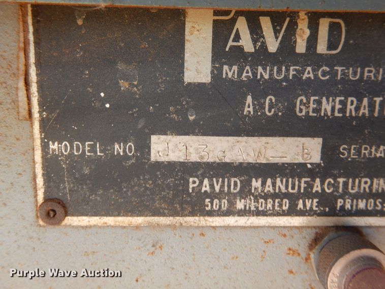image for item HO9023 Avid J13GAW-B  generator