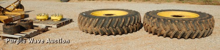 image for item HO9027 (2) Firestone 480/80R42 tires and wheels