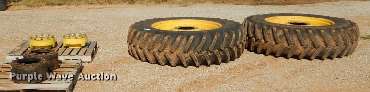 image for item HO9027 (2) Firestone 480/80R42 tires and wheels