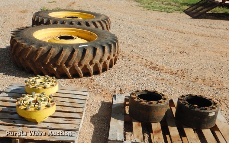 image for item HO9027 (2) Firestone 480/80R42 tires and wheels