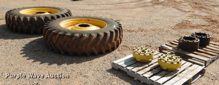 image for item HO9027 (2) Firestone 480/80R42 tires and wheels