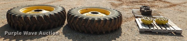 image for item HO9027 (2) Firestone 480/80R42 tires and wheels