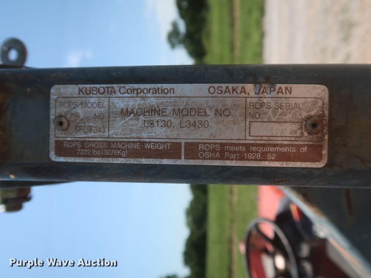 image for item HT9599 2003 Kubota L3130D  MFWD tractor