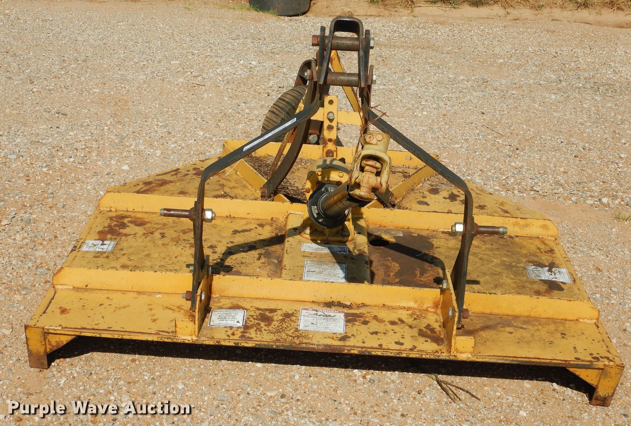 King Kutter rotary mower in Bluff City, KS Item HO9026 sold Purple Wave