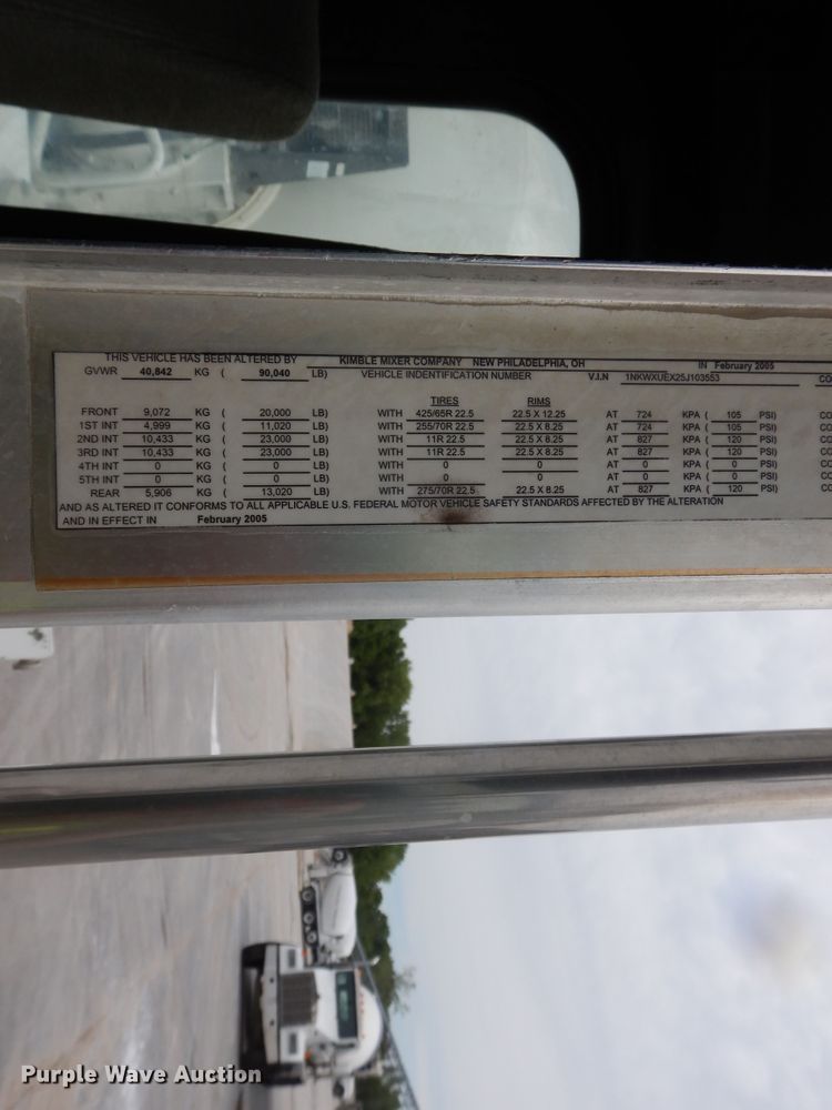 image for item DG7942 2005 Kenworth W900  ready mix truck