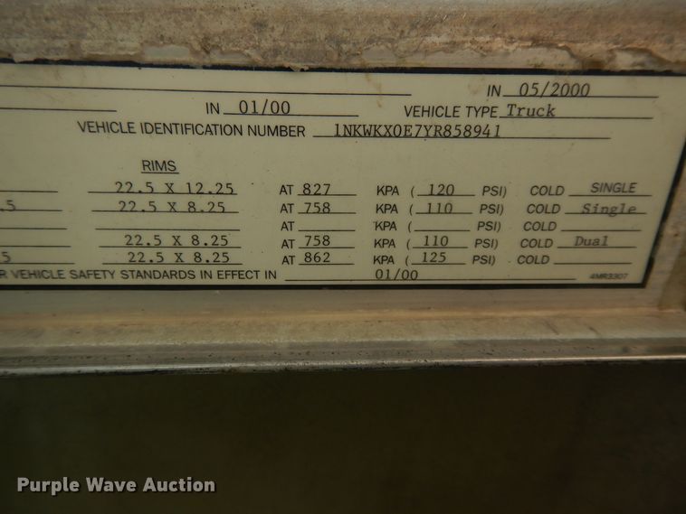 image for item DJ3323 2000 Kenworth W900  ready mix truck