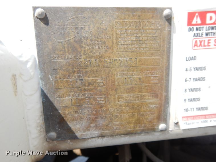 image for item DJ3455 2005 Kenworth W900  ready mix truck