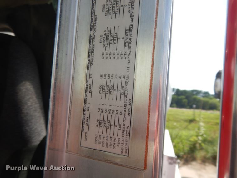 image for item DJ3456 2005 Kenworth W900  ready mix truck