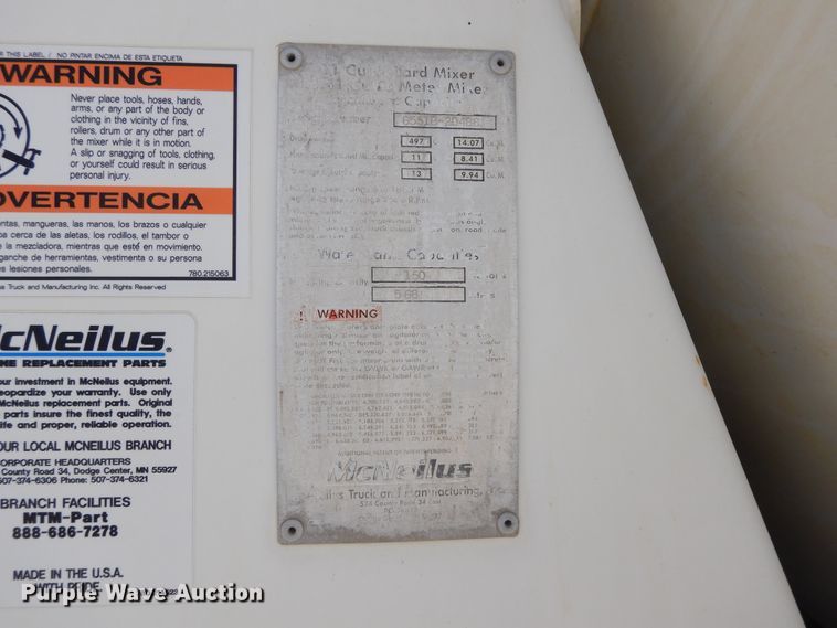 image for item DJ3457 2003 Kenworth W900  ready mix truck