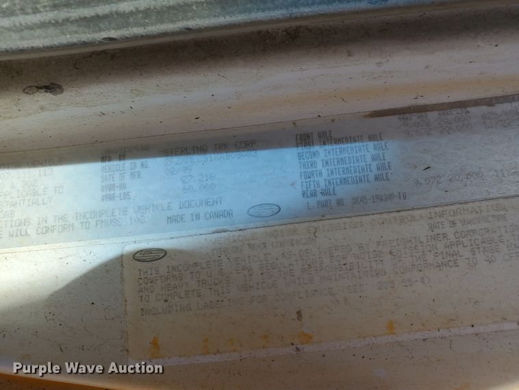 image for item GM9295 1999 Sterling L-Line  ready mix truck