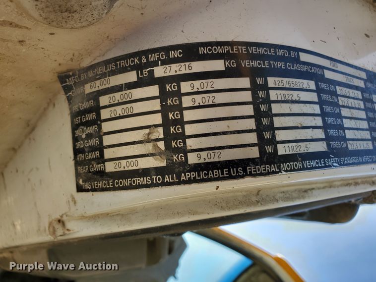 image for item GM9296 1998 Ford LT8000  ready mix truck