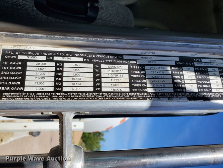 image for item GM9302 2007 Kenworth W900B  ready mix truck