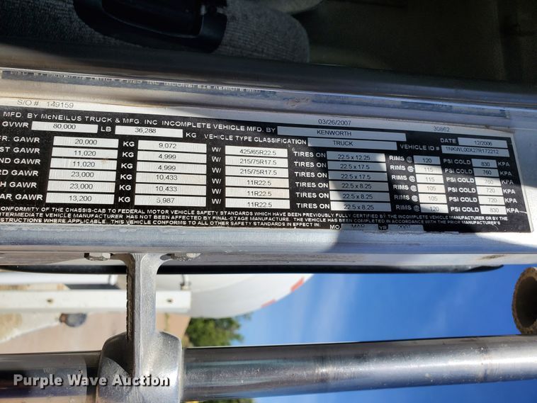 image for item GM9302 2007 Kenworth W900B  ready mix truck