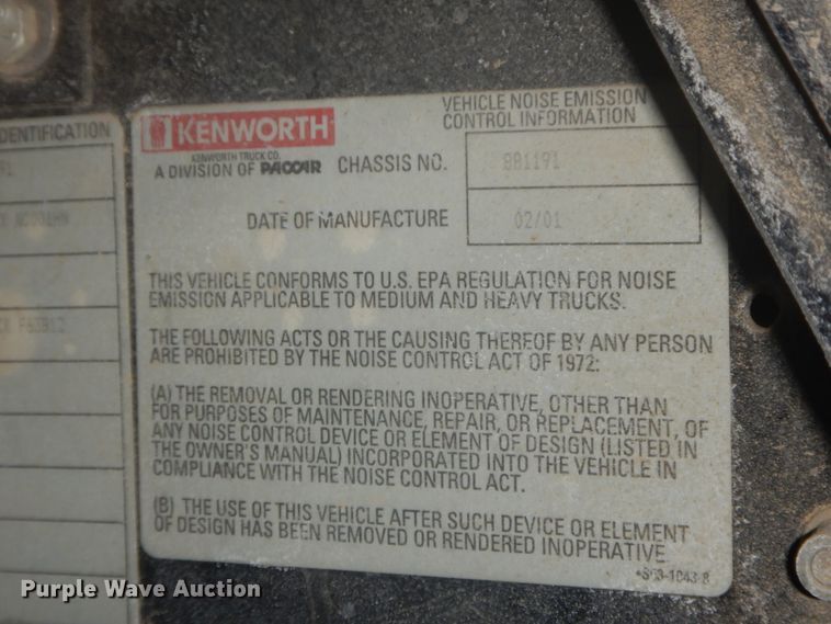 image for item GT9387 2001 Kenworth T800  ready mix truck