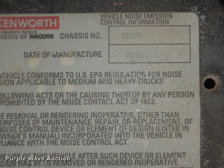 image for item GT9387 2001 Kenworth T800  ready mix truck