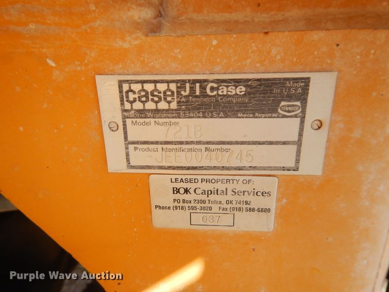 image for item GT9400 Case 721B  wheel loader