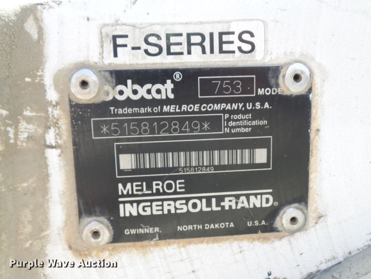 image for item GX9171 1997 Bobcat 753  skid steer loader