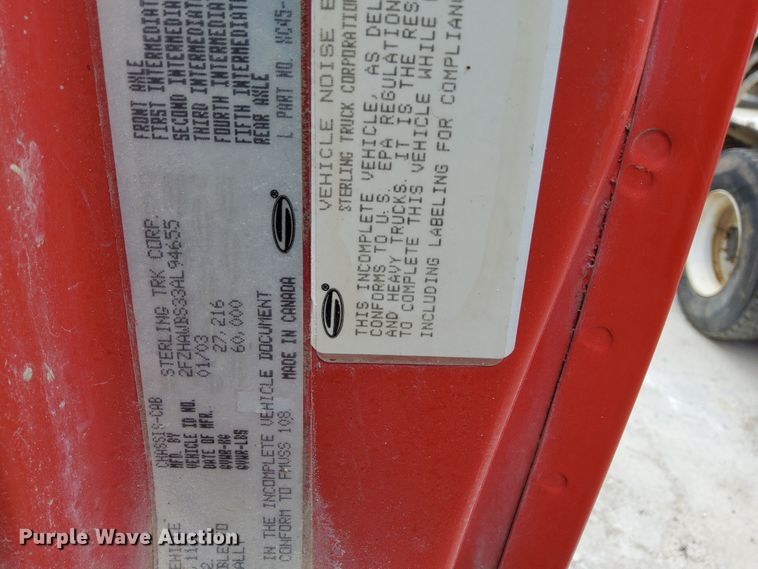 image for item HA9501 2003 Sterling L-Line  ready mix truck