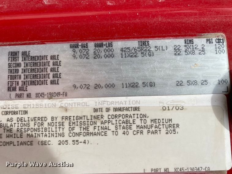 image for item HG9088 2003 Sterling L-Line  ready mix truck