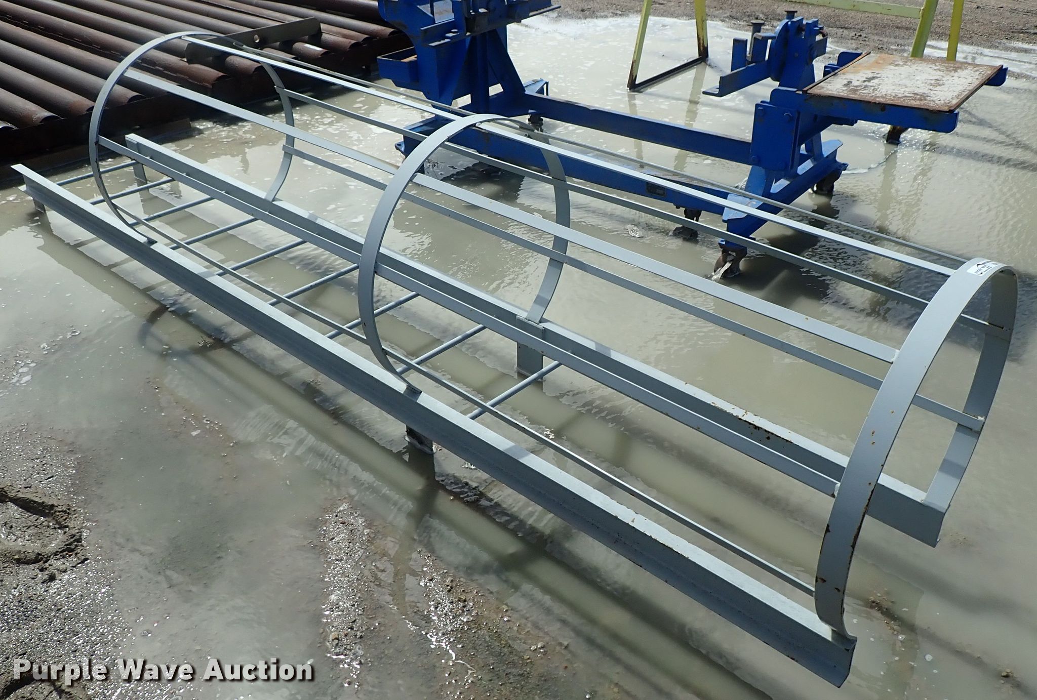 Steel ladder cage in Wichita, KS Item GS9315 sold Purple Wave