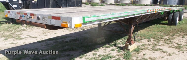 image for item DD0396 1997 Transcraft Eagle W2 flatbed trailer