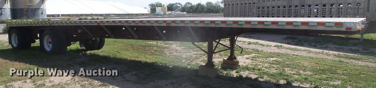 image for item DD0396 1997 Transcraft Eagle W2 flatbed trailer