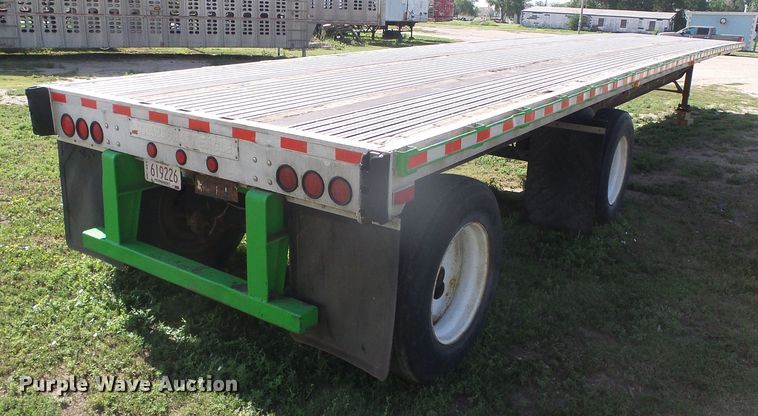 image for item DD0396 1997 Transcraft Eagle W2 flatbed trailer