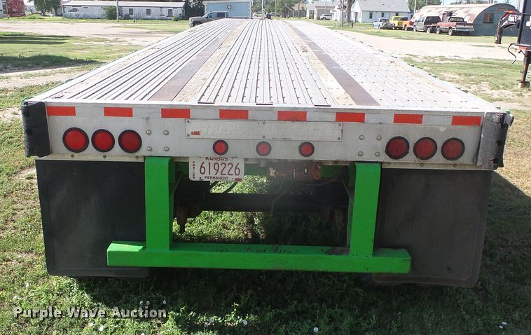 image for item DD0396 1997 Transcraft Eagle W2 flatbed trailer
