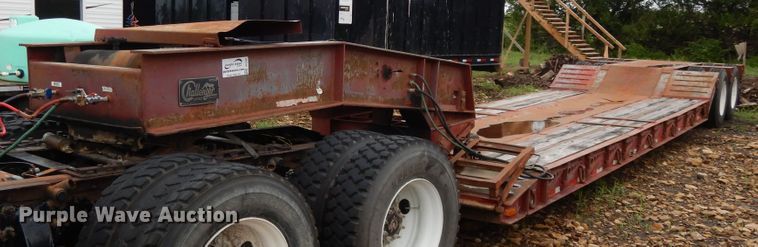 image for item DF5167 2004 Witzco Challenger RG35 lowboy equipment trailer