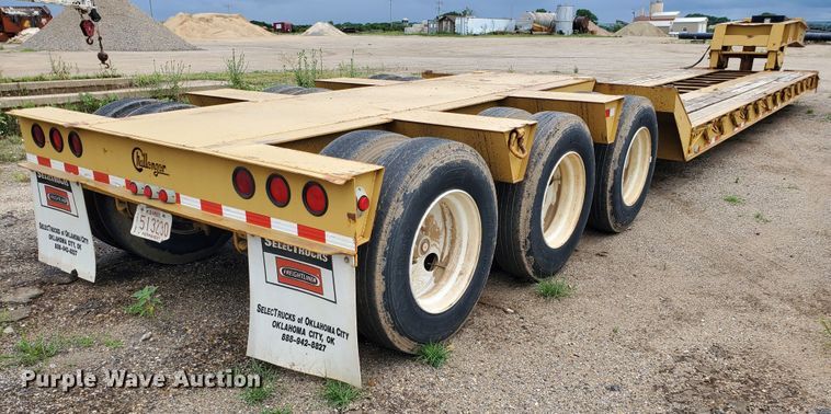 image for item DF7519 2013 Witzco Challenger RG-50 lowboy equipment trailer
