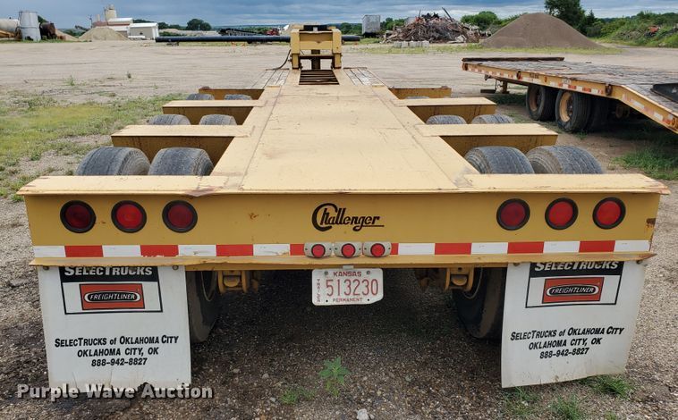 image for item DF7519 2013 Witzco Challenger RG-50 lowboy equipment trailer