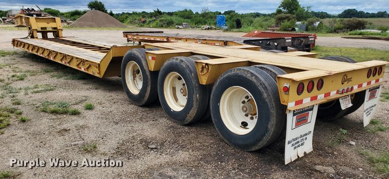 image for item DF7519 2013 Witzco Challenger RG-50 lowboy equipment trailer