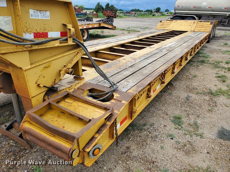 image for item DF7519 2013 Witzco Challenger RG-50 lowboy equipment trailer