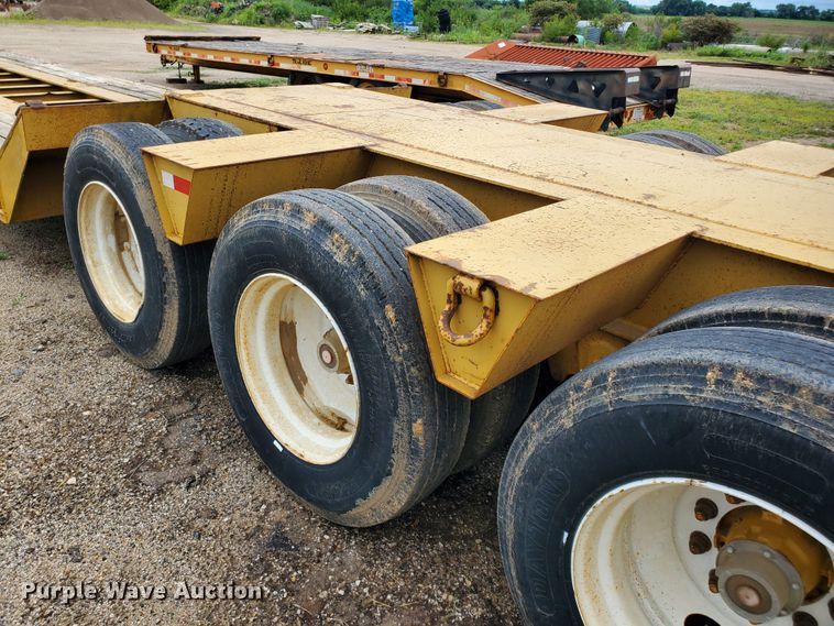 image for item DF7519 2013 Witzco Challenger RG-50 lowboy equipment trailer