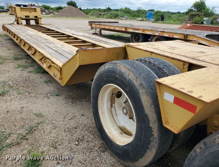 image for item DF7519 2013 Witzco Challenger RG-50 lowboy equipment trailer