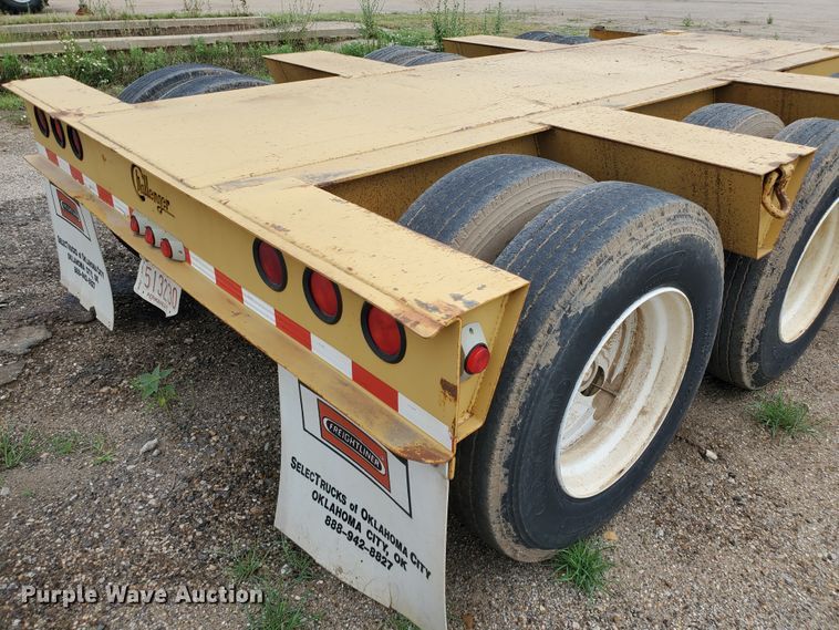 image for item DF7519 2013 Witzco Challenger RG-50 lowboy equipment trailer