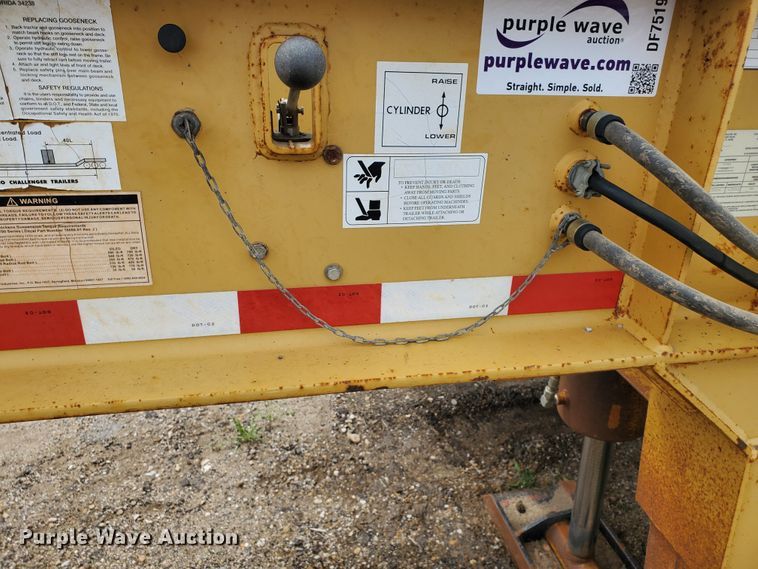 image for item DF7519 2013 Witzco Challenger RG-50 lowboy equipment trailer