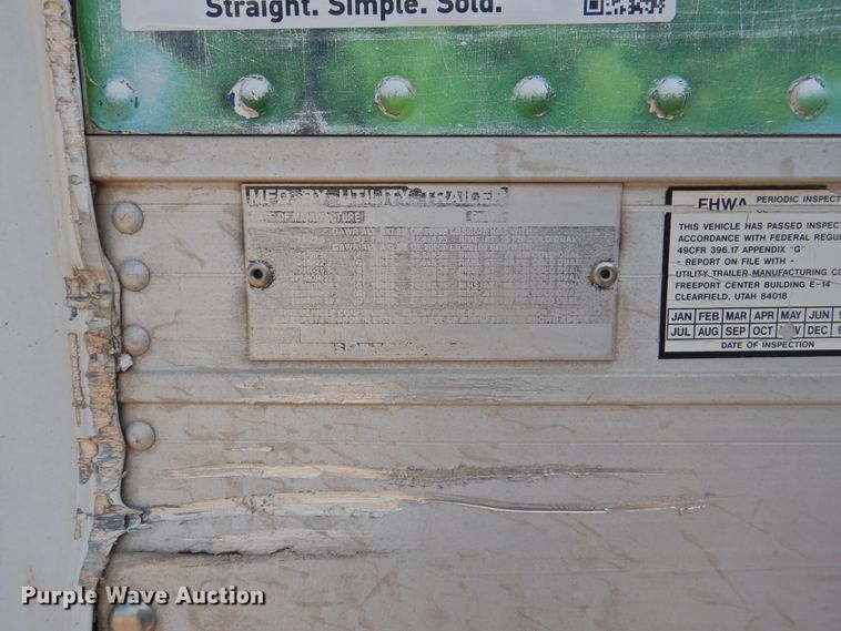 image for item DG1424 1999 Utility Trailers VS2PX refrigerated van trailer