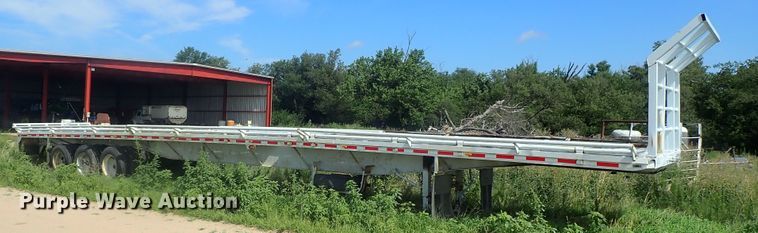 image for item DG2396 1990 Aztec CT flatbed hay trailer