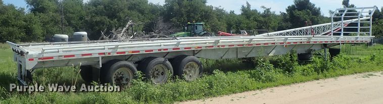 image for item DG2396 1990 Aztec CT flatbed hay trailer