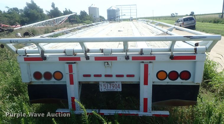 image for item DG2396 1990 Aztec CT flatbed hay trailer