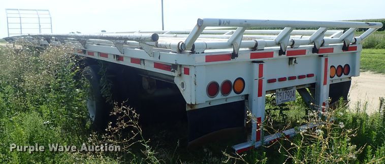 image for item DG2396 1990 Aztec CT flatbed hay trailer