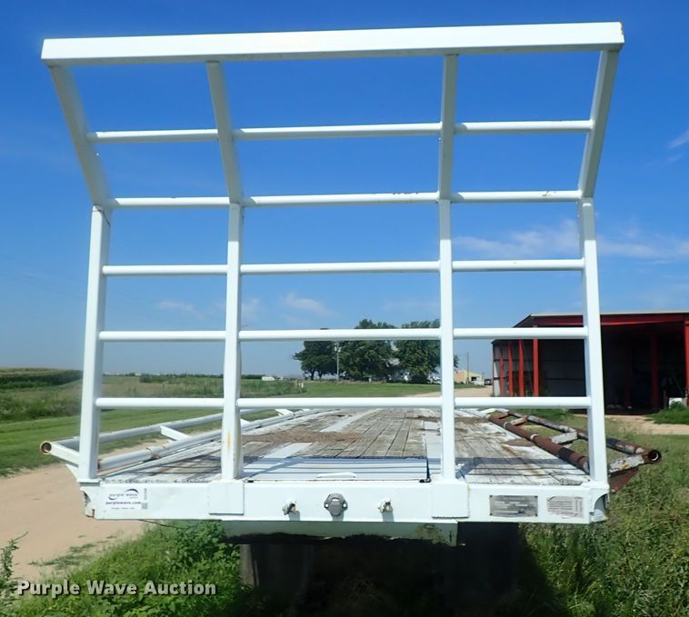 image for item DG2396 1990 Aztec CT flatbed hay trailer