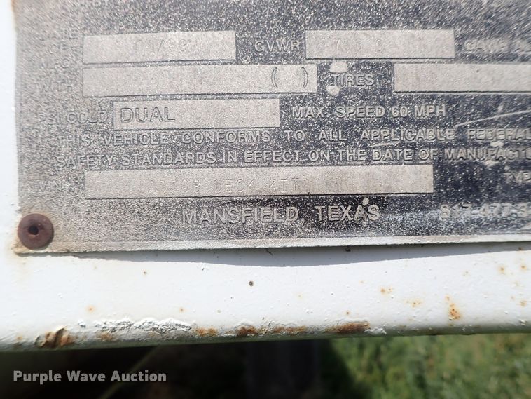 image for item DG2396 1990 Aztec CT flatbed hay trailer