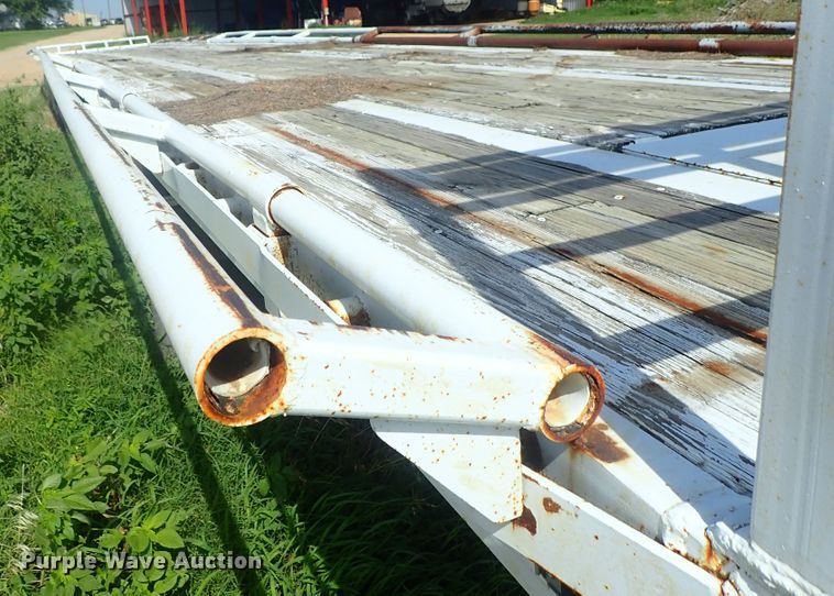 image for item DG2396 1990 Aztec CT flatbed hay trailer