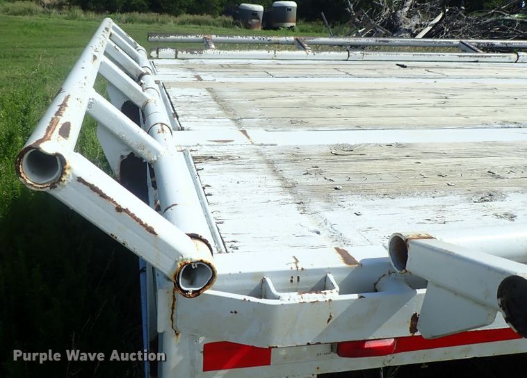 image for item DG2396 1990 Aztec CT flatbed hay trailer